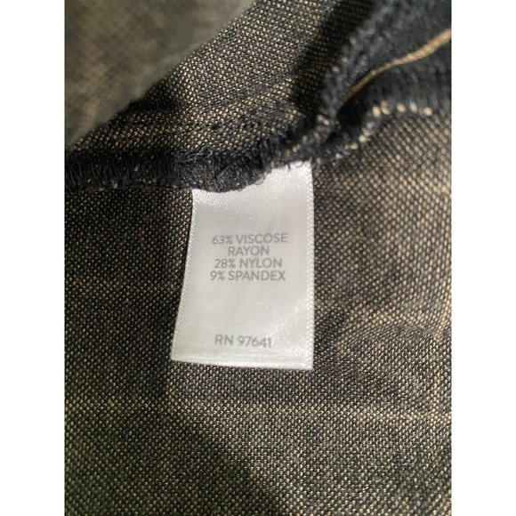 J Jill Womens Pullover Top Blouse Tunic Black Tan Viscose Nylon Spandex 1X - Picture 10 of 12